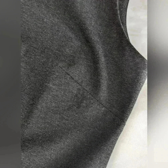 J Crew 365 Mock Neck Sleeveless Top Small Dark Charcoal Gray Business Casual - Picture 10 of 13